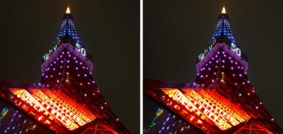 東京タワー 新ライトアップ 平行法3Dステレオ写真