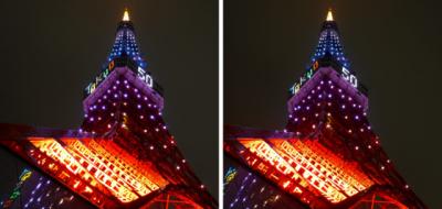 東京タワー ダイヤモンドヴェール 交差法立体３D写真