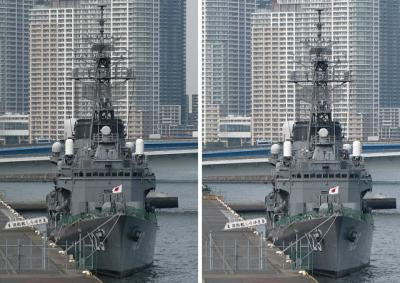 海上自衛隊護衛艦しらゆき 平行法3Dステレオ立体写真