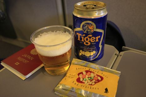 ビンタン島・シンガポール旅行帰路とタイガービール2