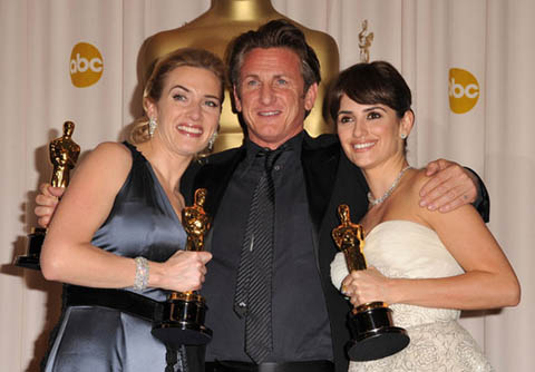 Kate Winslet, Sean Penn and Penelope Cruz