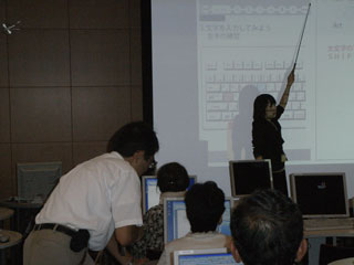 簡単パソコン教室(2008.09.14)、様子