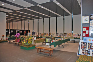 生き甲斐作りの作品展、展示の様子(2009.9.30)