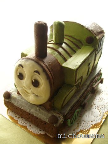 ゆっくりbakingな暮らし ｃａｆｅパート 機関車トーマス 立体ケーキ
