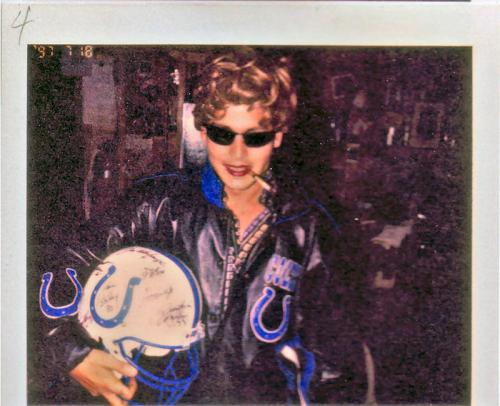 1997年7月18フットボールのヘルメットとジョニー
