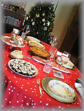 クリスマス食卓１