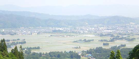 長井市の風景