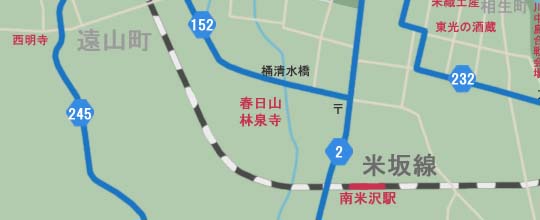 春日山 林泉寺の場所と地図マップ