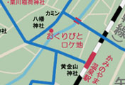 上山市の観光地図