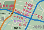 鶴岡市の観光地図