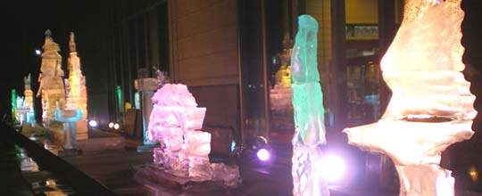氷の彫刻
